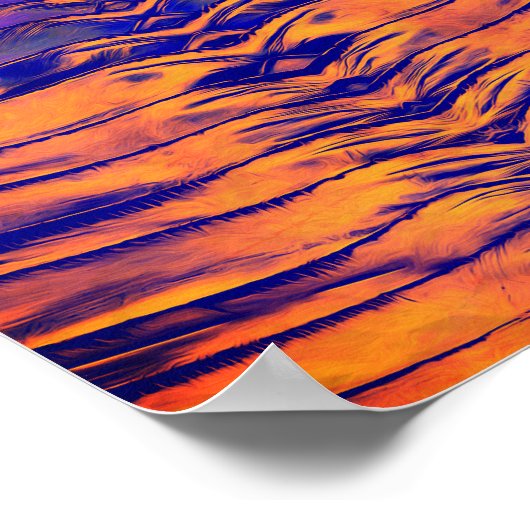 Vibrant Symmetrical Abstract Pattern ポスター (角)