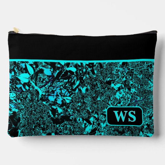 Vibrant Teal Cosmetic Pouch アクセサリーポーチ (正面)