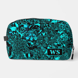 Vibrant Teal Monogram Toiletry Bag  ドップキット
