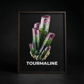 Vibrant Tourmaline Crystal ポスター