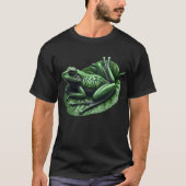 ​Vibrant Tree Frog Just Vibin' Meme Tシャツ (正面)