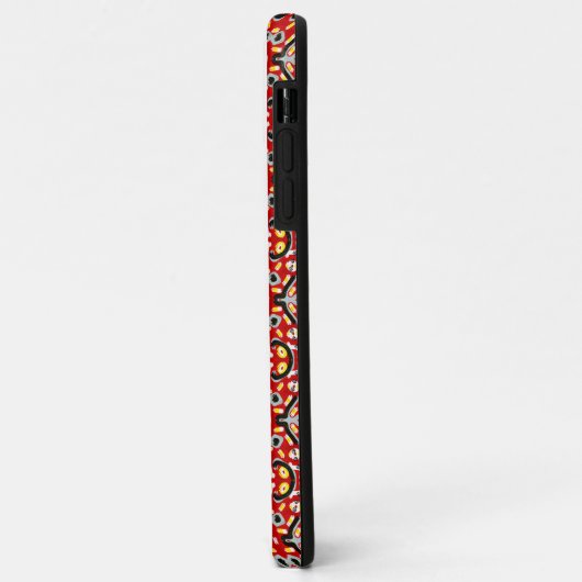 Vibrant Tribal Fusion Geometric Symmetry Pattern Case-Mate iPhoneケース (裏面/左)