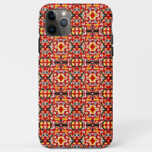 Vibrant Tribal Fusion Geometric Symmetry Pattern Case-Mate iPhoneケース (裏面)