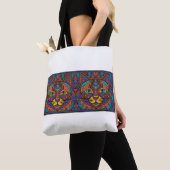 Vibrant Tribal Spirit Cats Tote Bag トートバッグ (クローズアップ)