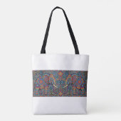 Vibrant Tribal Spirit elephants Tote Bag トートバッグ (裏面)