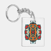 Vibrant Tribal Zen キーホルダー (正面左)