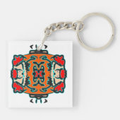 Vibrant Tribal Zen キーホルダー (裏面)