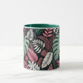 Vibrant tropical botanical マグカップ (中央)