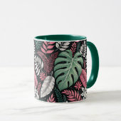 Vibrant tropical botanical マグカップ (正面右)