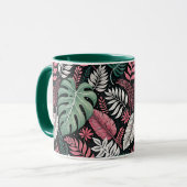 Vibrant tropical botanical マグカップ (正面左)
