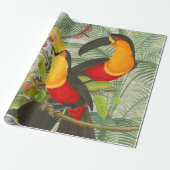 Vibrant Tropical Toucan Birds Art Exotic Jungle  ラッピングペーパー (アンロールド)