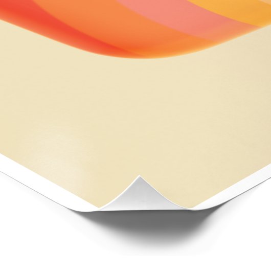 Vibrant Tufted Flower 3D Art Print - Square Format ポスター (コーナー)