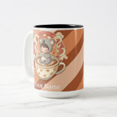 Vibrant Two-Tone Kawaii Chibi Koala Mug ツートーンマグカップ (正面左)