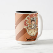 Vibrant Two-Tone Kawaii Chibi Koala Mug ツートーンマグカップ (正面右)