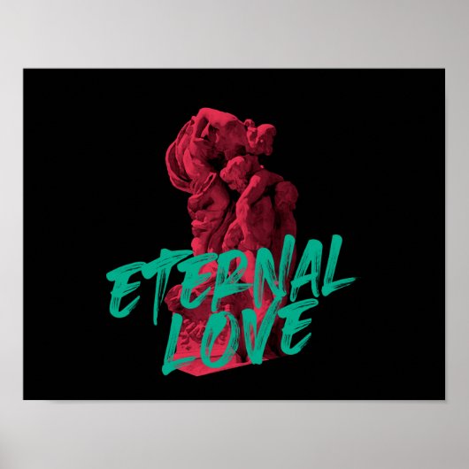 Vibrant, urban, trendy graphic design Eternal Love ポスター (正面)