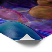 Vibrant Valentine Poster – Fantasy Hearts Design  ポスター (コーナー)