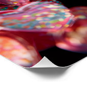 Vibrant Valentine Poster – Fantasy Hearts Design  ポスター (コーナー)