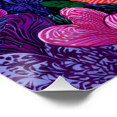 Vibrant Valentine Poster – Fantasy Hearts Design  ポスター (コーナー)