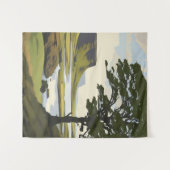 Vibrant Valley and River Landscape タペストリー (正面(横))