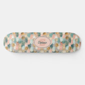 Vibrant Vertical Brushstroke Pattern (2) スケートボード (横)