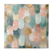 Vibrant Vertical Brushstroke Pattern (2) タイル (正面)