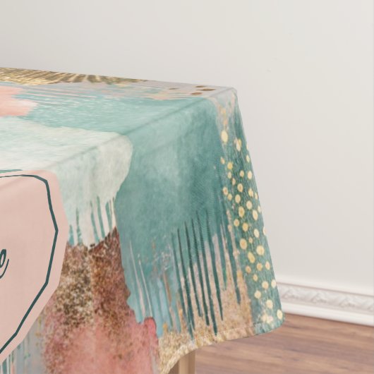 Vibrant Vertical Brushstroke Pattern (2) テーブルクロス (インサイチュ)