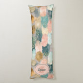 Vibrant Vertical Brushstroke Pattern (2) ボディピロー (裏面 (縦))