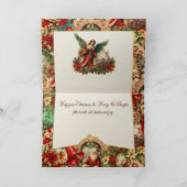 Vibrant Victorian Christmas Collage シーズンカード (内部)