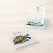 Vibrant Voyager, custom ガラスコースター (アングル)