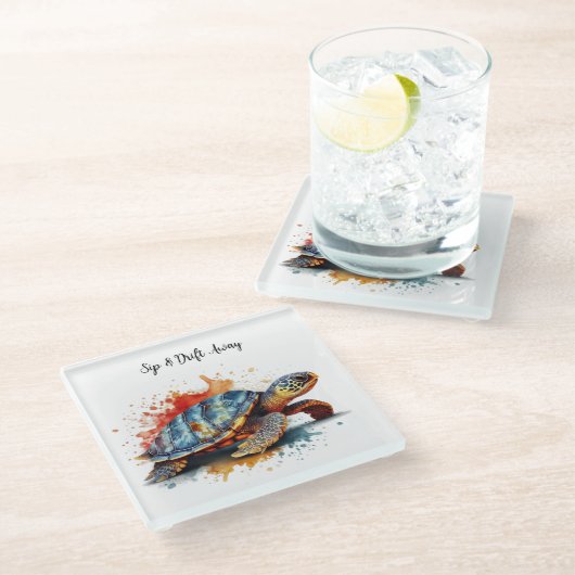 Vibrant Voyager, custom ガラスコースター (アングル)