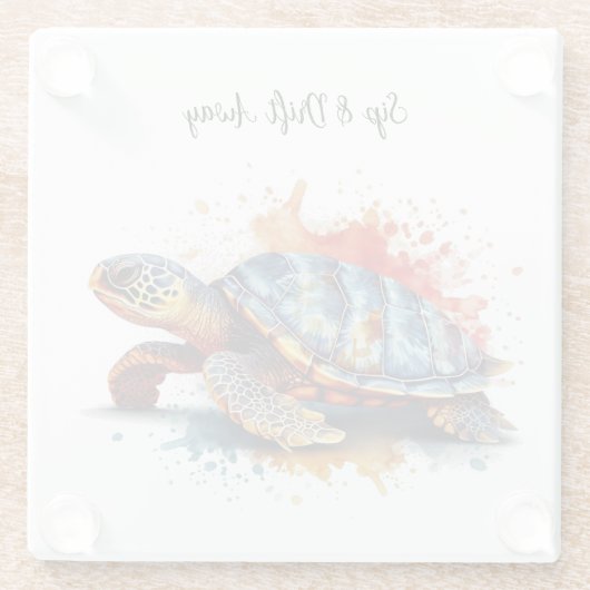 Vibrant Voyager, custom ガラスコースター (裏面)