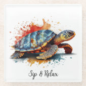 Vibrant Voyager, custom ガラスコースター (正面)