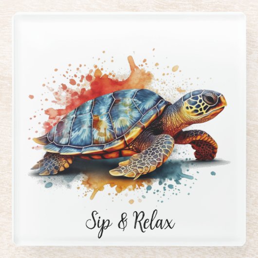 Vibrant Voyager, custom ガラスコースター (正面)