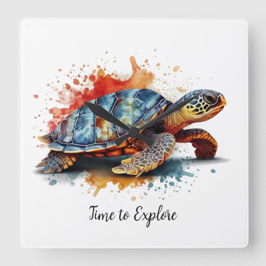 Vibrant Voyager, custom スクエア壁時計 (正面)