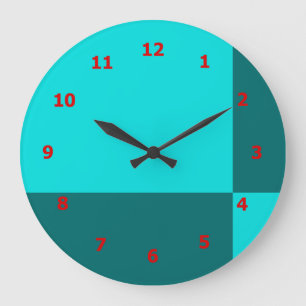 Vibrant Wall Clock with Tile Design ラージ壁時計