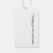 Vibrant Watercolor Dandelion, custom ギフトタグ (裏面)