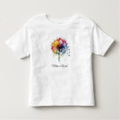 Vibrant Watercolor Dandelion, custom トドラーTシャツ (正面)