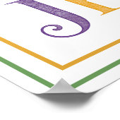 Vibrant Watercolor Love Like Jesus Biblical Quote ポスター (角)