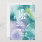 Vibrant  Watercolor Wedding Invitation 招待状 (正面)