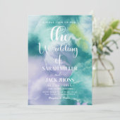 Vibrant  Watercolor Wedding Invitation 招待状 (スタンド正面)