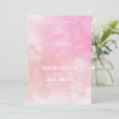 Vibrant Watercolor Wedding Invitation 招待状 (スタンド正面)