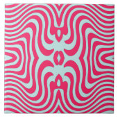 Vibrant Wavy Symmetry Design タイル (正面)