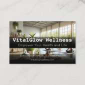 Vibrant Wellness ビジネスカードでブランドに活力を 名刺 (裏面)