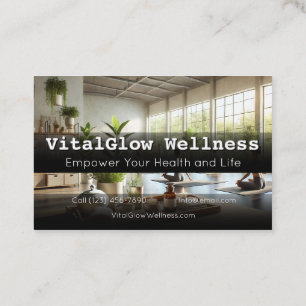 Vibrant Wellness ビジネスカードでブランドに活力を 名刺