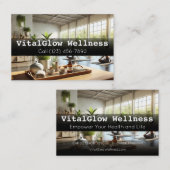 Vibrant Wellness ビジネスカードでブランドに活力を 名刺 (正面/裏面)