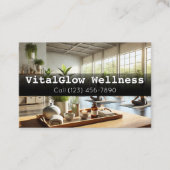 Vibrant Wellness ビジネスカードでブランドに活力を 名刺 (正面)