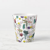 Vibrant Wildflower  カフェラテマグ (正面)