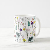 Vibrant Wildflower  コーヒーマグカップ (正面右)