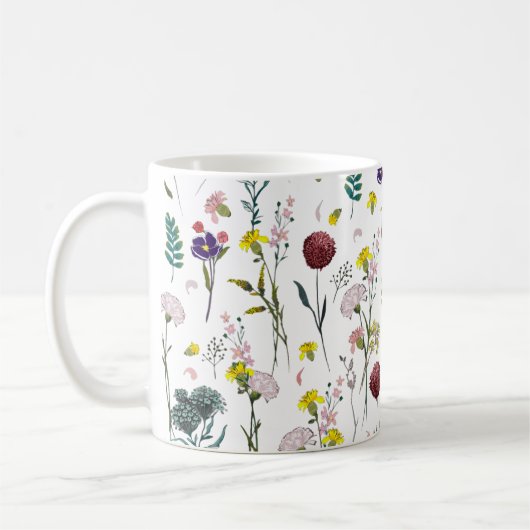 Vibrant Wildflower  コーヒーマグカップ (左)