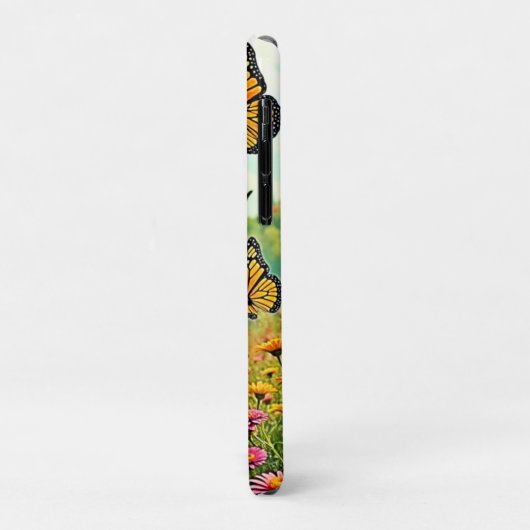 Vibrant Wildflower Butterfly Joy Design Case-Mate iPhoneケース (裏面/左)